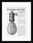 An advertisement for the Westinghouse Electric Company of Pittsburgh by Anonymous