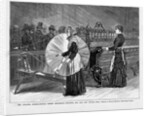 The Atlanta International Cotton Exposition - Spinning, old and new styles. From a sketch by Horace Bradley by Anonymous