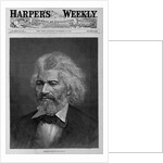Harper's Weekly Magazine Cover with Portrait of Frederick Douglass by Anonymous