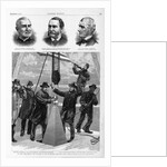 572 Feet High - Setting the cap stone on the Washington Monument. From a sketch on the spot by S.H. Nealy by Anonymous