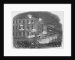 Drawing of Men Rioting near the Ruins of the Provost-Marshal's Office by Anonymous