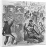 Drawing of People Looting a Shop in New York City by Anonymous