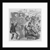 Drawing of People Looting a Shop in New York City by Anonymous