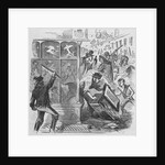 Drawing of People Looting a Shop in New York City by Anonymous