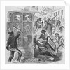 Drawing of People Looting a Shop in New York City by Anonymous
