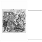 Drawing of People Looting a Shop in New York City by Anonymous