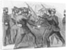 Illustration of Policemen Practicing Club Exercises by Anonymous