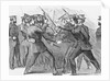 Illustration of Policemen Practicing Club Exercises by Anonymous