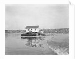 Tugboat Guiding a Scow by Anonymous