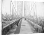 Walkway on Brooklyn Bridge by Anonymous