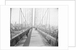 Walkway on Brooklyn Bridge by Anonymous