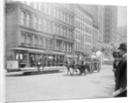 Fire Engine Being Pulled by a Horse by Anonymous