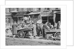 People Shopping Around Push Cart by Anonymous