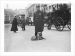 Policeman with Dog by Anonymous
