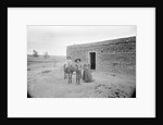 Women and Child Outside Ranch House by Anonymous