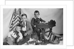 Brothers, Toys, and School Desk by Anonymous