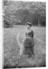 Woman in Wooded Meadow by Anonymous