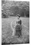 Woman in Wooded Meadow by Anonymous