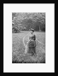 Woman in Wooded Meadow by Anonymous