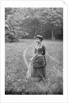 Woman in Wooded Meadow by Anonymous
