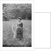 Woman in Wooded Meadow by Anonymous
