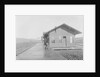 Man Waiting at Railroad Station by Anonymous