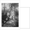 Boys Standing on Rocks by Anonymous