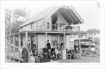 Men and Women Outside a Boarding House by Anonymous