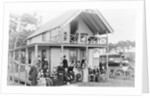 Men and Women Outside a Boarding House by Anonymous