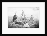 Children Playing Being Indians by Anonymous