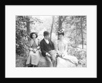 A Man with Two Women in Central Park by Anonymous