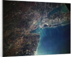 Orbital View of New York City and Long Island by Corbis