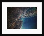 Orbital View of New York City and Long Island by Corbis