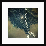 River and Cotton Fields Seen From Space by Anonymous