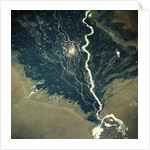 River and Cotton Fields Seen From Space by Anonymous