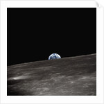 Earth Rising Above the Moon by Anonymous