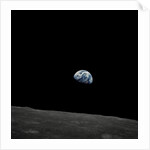 Earthrise and Lunar Horizon from Apollo 8 by Anonymous