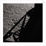 Footprints and Spacecraft Shadow on the Moon by Anonymous