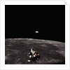 Lunar Module, Earth, and Moon by Anonymous