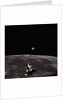 Lunar Module, Earth, and Moon by Anonymous