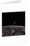 Lunar Module, Earth, and Moon by Anonymous
