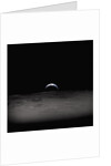 Earth Setting Behind the Moon by Anonymous