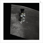 Apollo 15 Command Module Orbiting the Moon by Anonymous