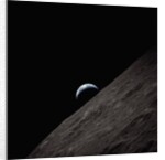 Earth Rising Above the Moon by Anonymous