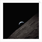 Earth Rising Above the Moon by Anonymous