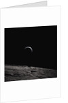 Earth Rising Above the Moon by Anonymous