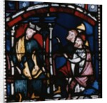 Three Robed Figures Kneeling Before a King by Anonymous