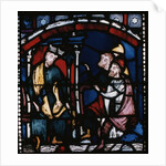 Three Robed Figures Kneeling Before a King by Anonymous
