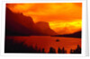 Sunset Over Lake in Glacier National Park by Anonymous