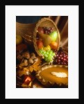 Basket of Fruit and Pumpkin Pie by Anonymous